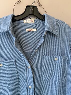 Light Blue Women's Jean Shacket Faherty